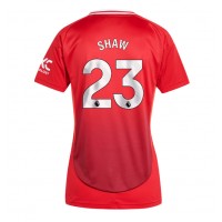 Dres Manchester United Luke Shaw #23 Domáci pre Ženy 2024-25 Krátky Rukáv